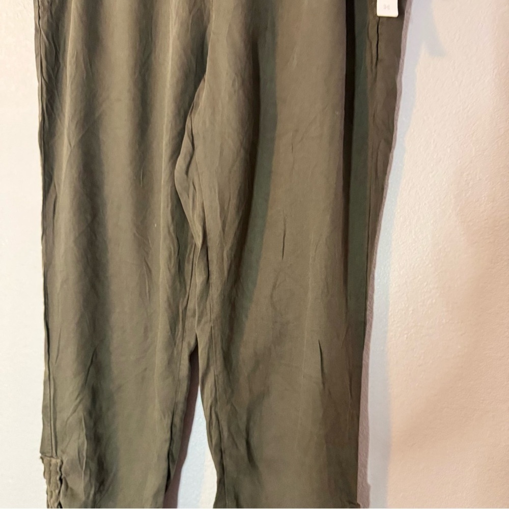 New Caslon Olive Green Women's Joggers Small - Picture 3 of 14